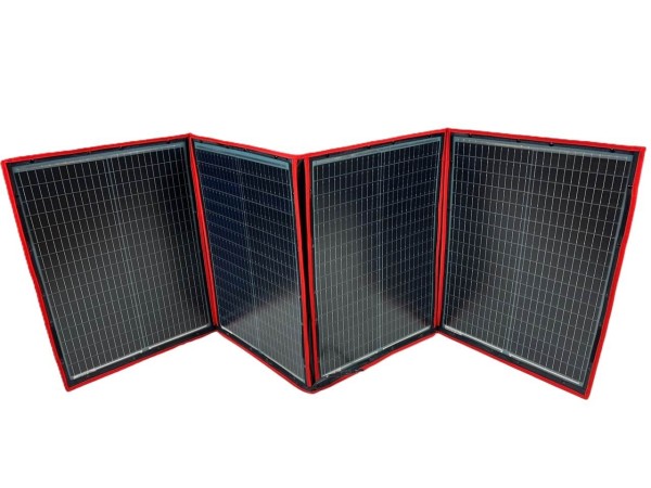 dokio 200w solarpanel faltbar offen